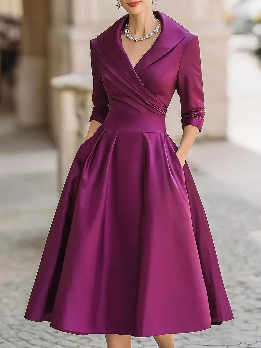 Reece – Elegancka Sukienka w Stylu Vintage dla Kobiet