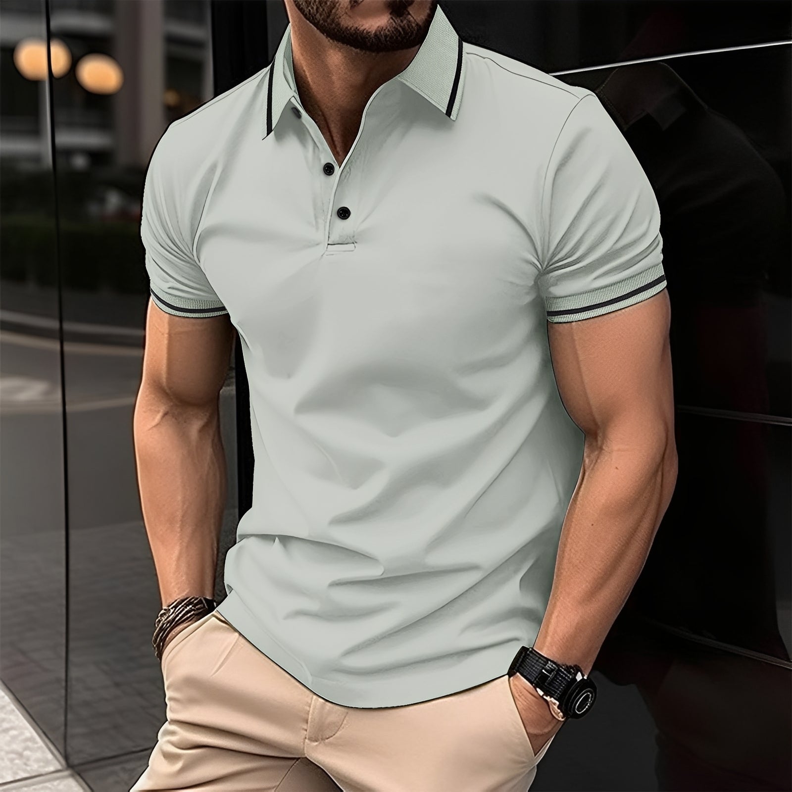 Frank - Modna koszulka polo z kołnierzykiem