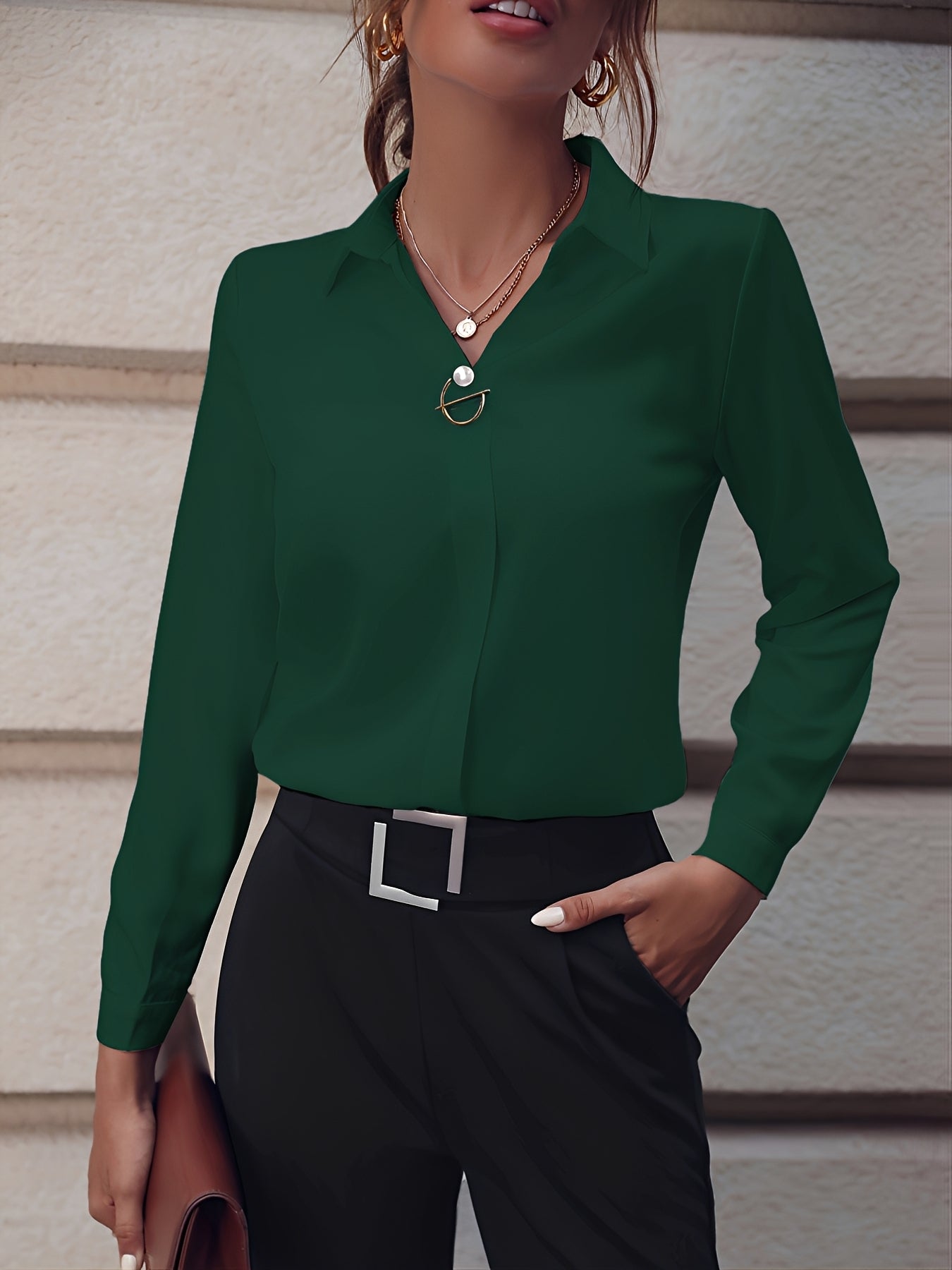Erica - Stylowa koszula z długimi rękawami