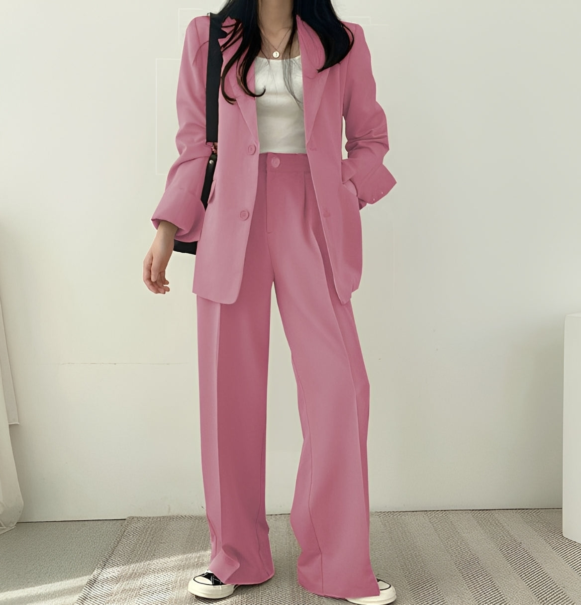Camilla - Elegancki garnitur o luźnym kroju