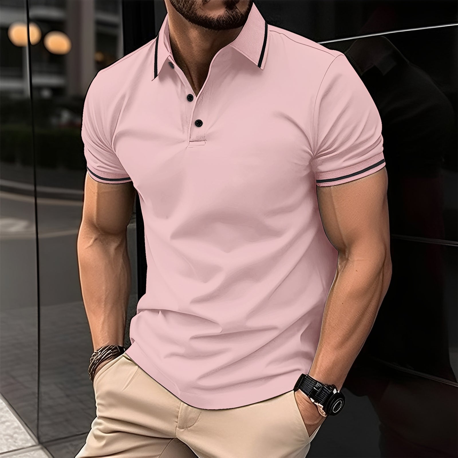 Frank - Modna koszulka polo z kołnierzykiem