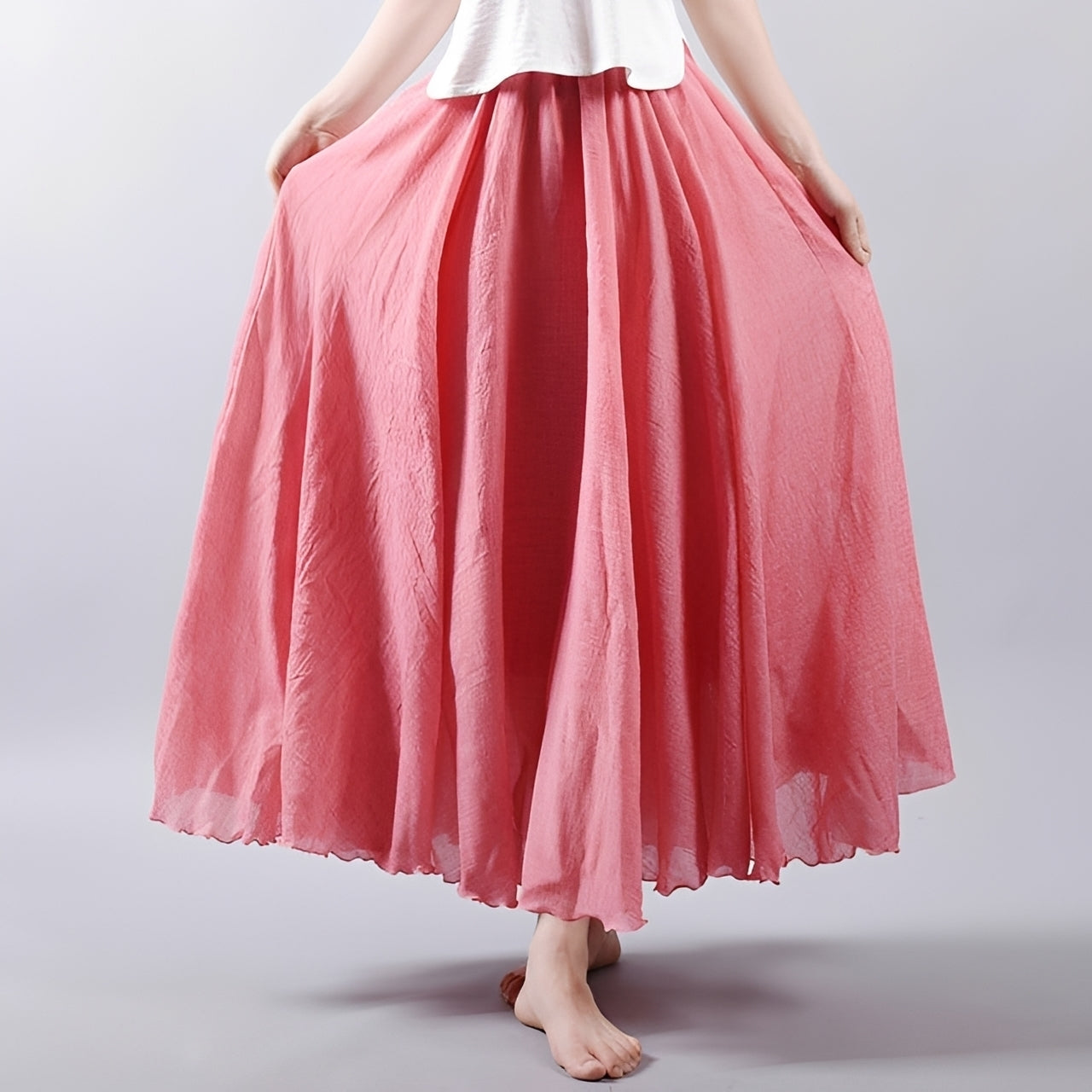 Alina - Lekka spódnica maxi w boho stylu