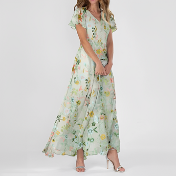 Lily - Elegancka sukienka maxi w kwiaty