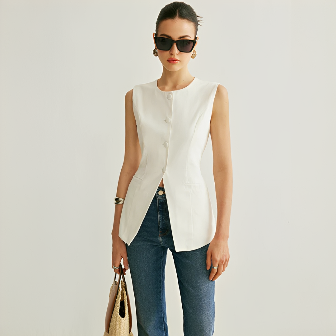 Nyla - Elegancka kamizelka bez rękawów