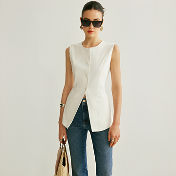 Nyla - Elegancka kamizelka bez rękawów
