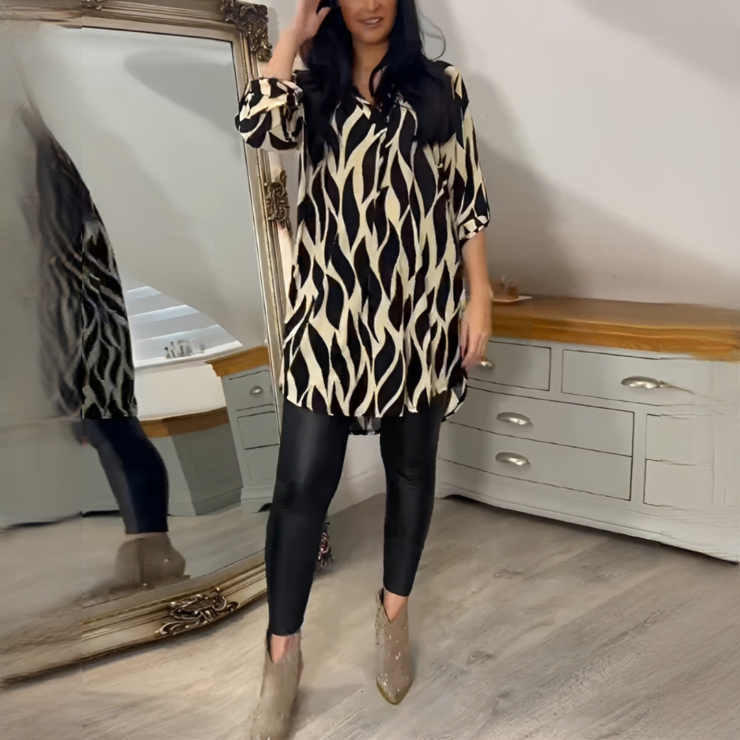 Desiree - Stylowa bluzka z dekoltem w serek