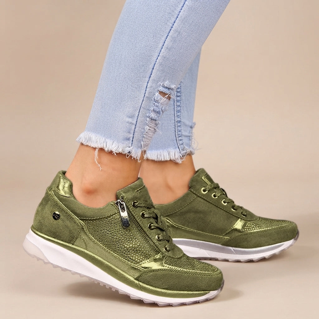 Gayle - Lekkie Sneakersy z Wiązaniami