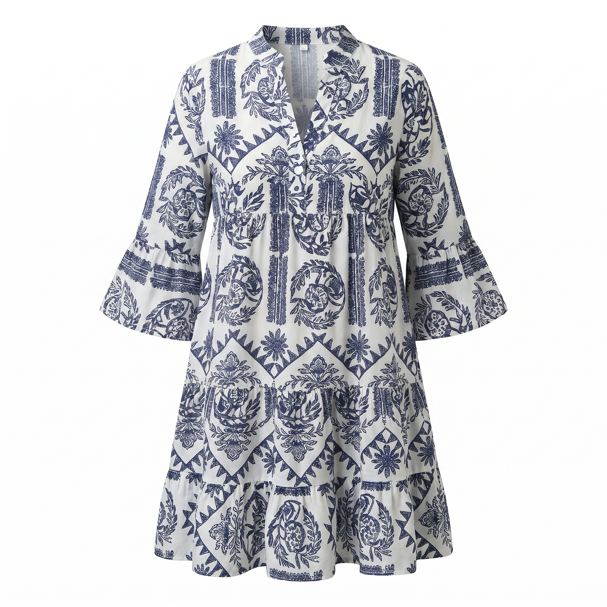 Krisella - Stylowa Sukienka Midi w Boho Wydaniu