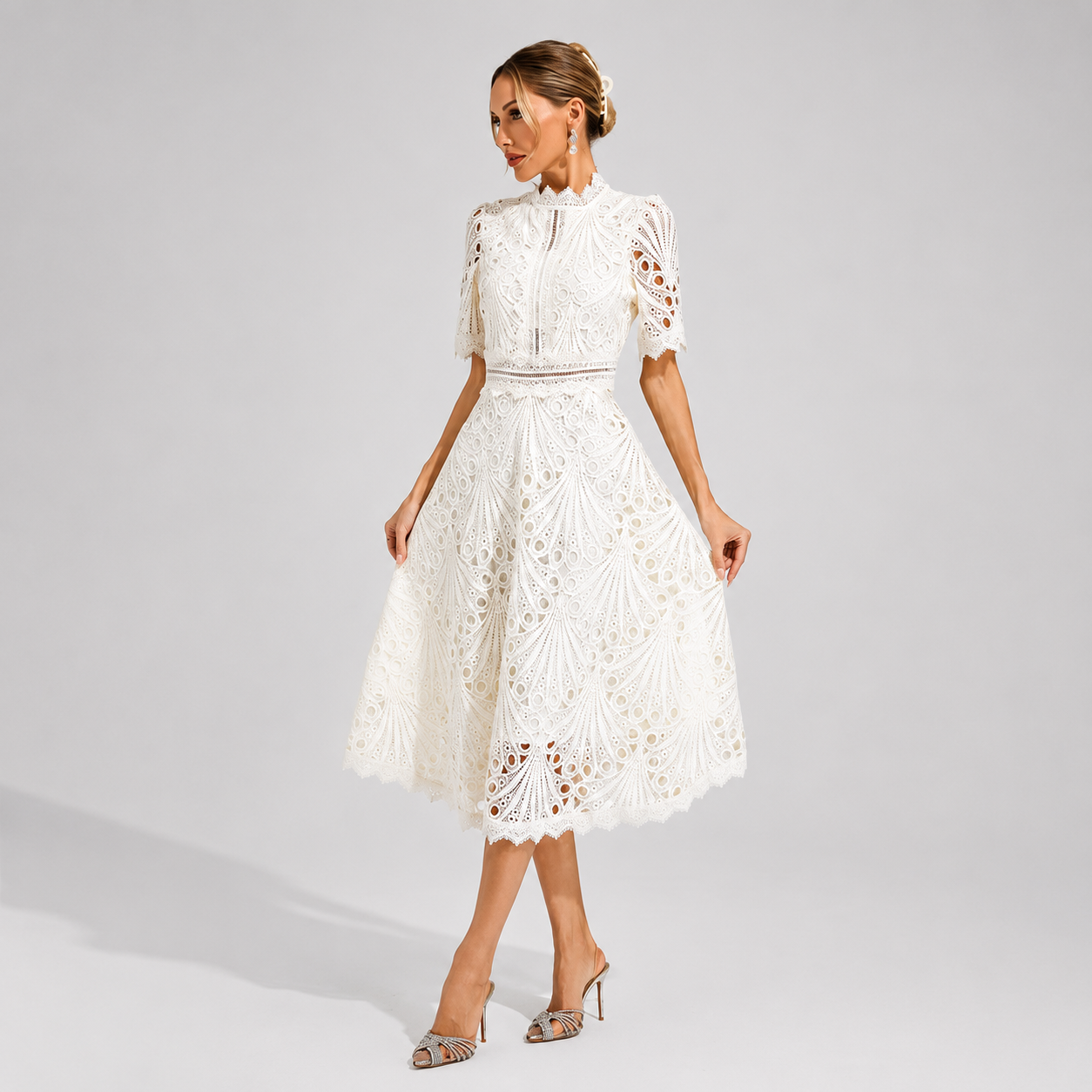 Hallie - Elegancka Sukienka Midi