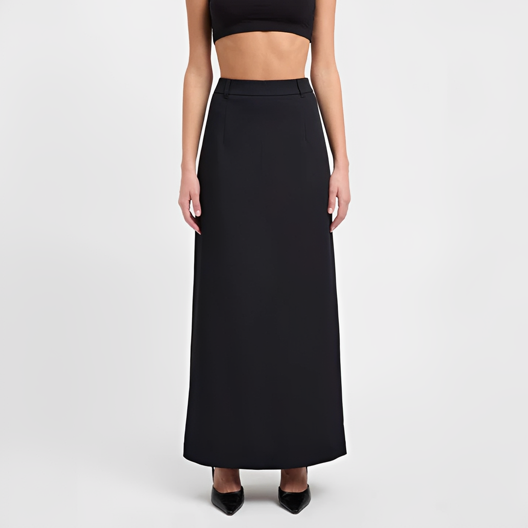 Alita - Elegancka spódnica maxi z rozcięciem z tyłu