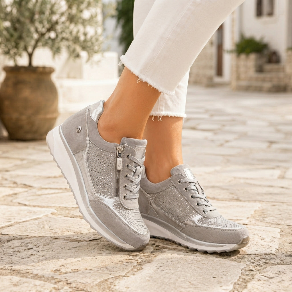 Gayle - Lekkie Sneakersy z Wiązaniami