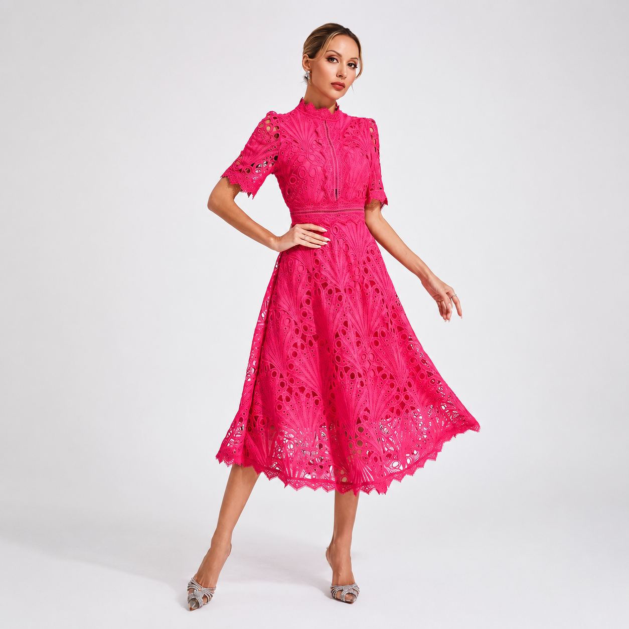 Hallie - Elegancka Sukienka Midi