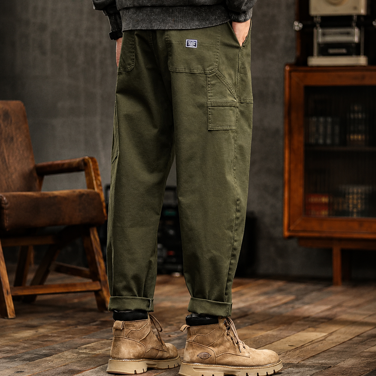 Clyde - Swobodne Spodnie w Stylu Vintage