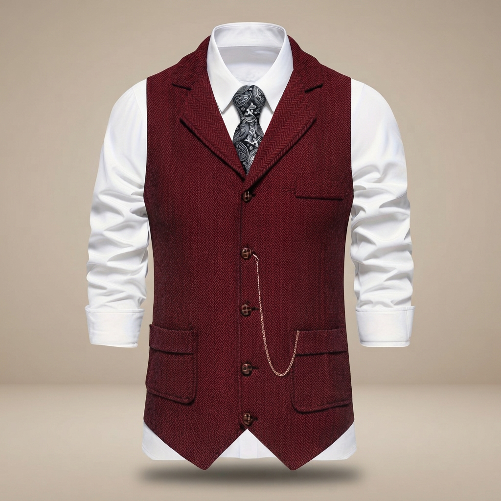 Clayton - Klasyczna Retro Kamizelka