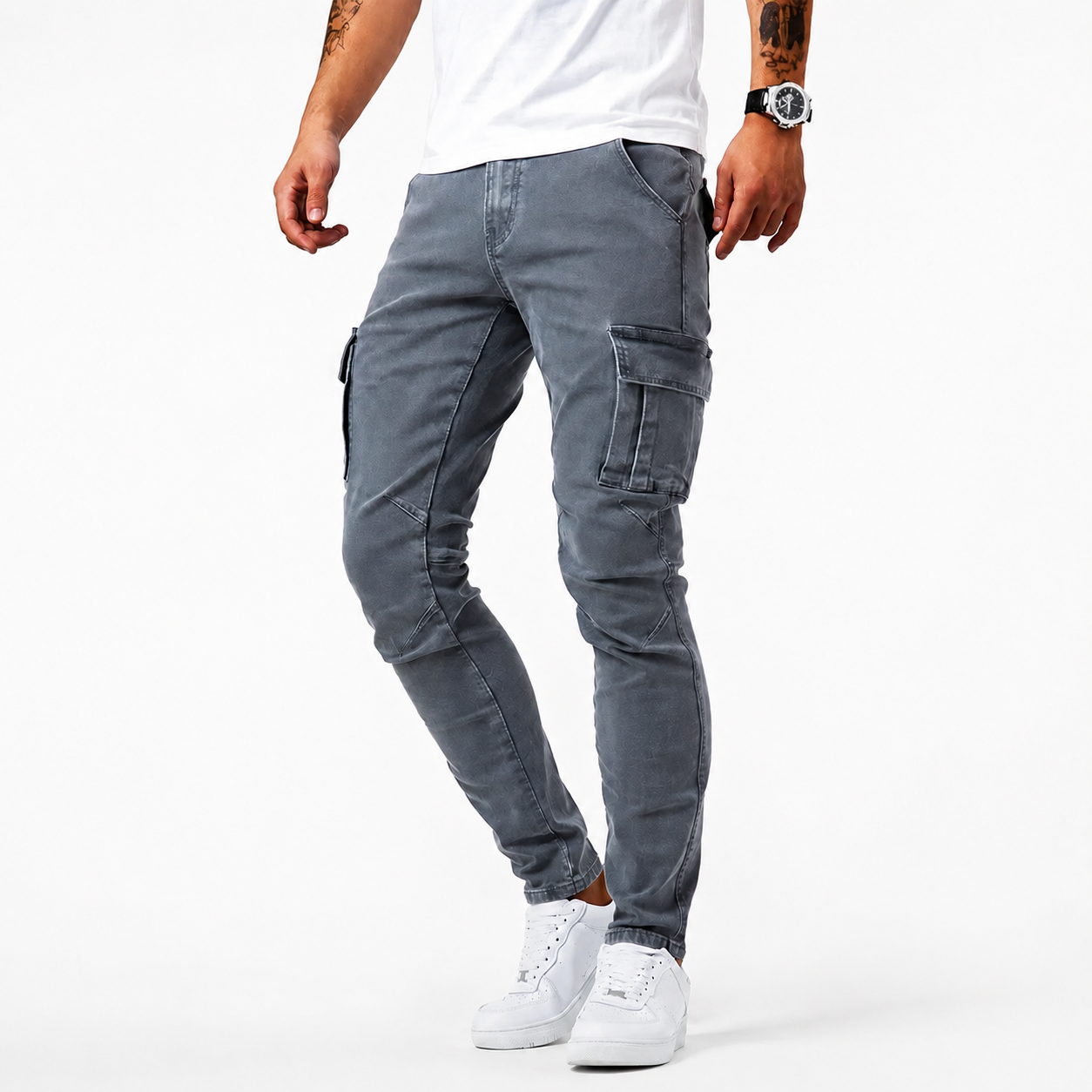 Zilton - Eleganckie spodnie cargo slim-fit