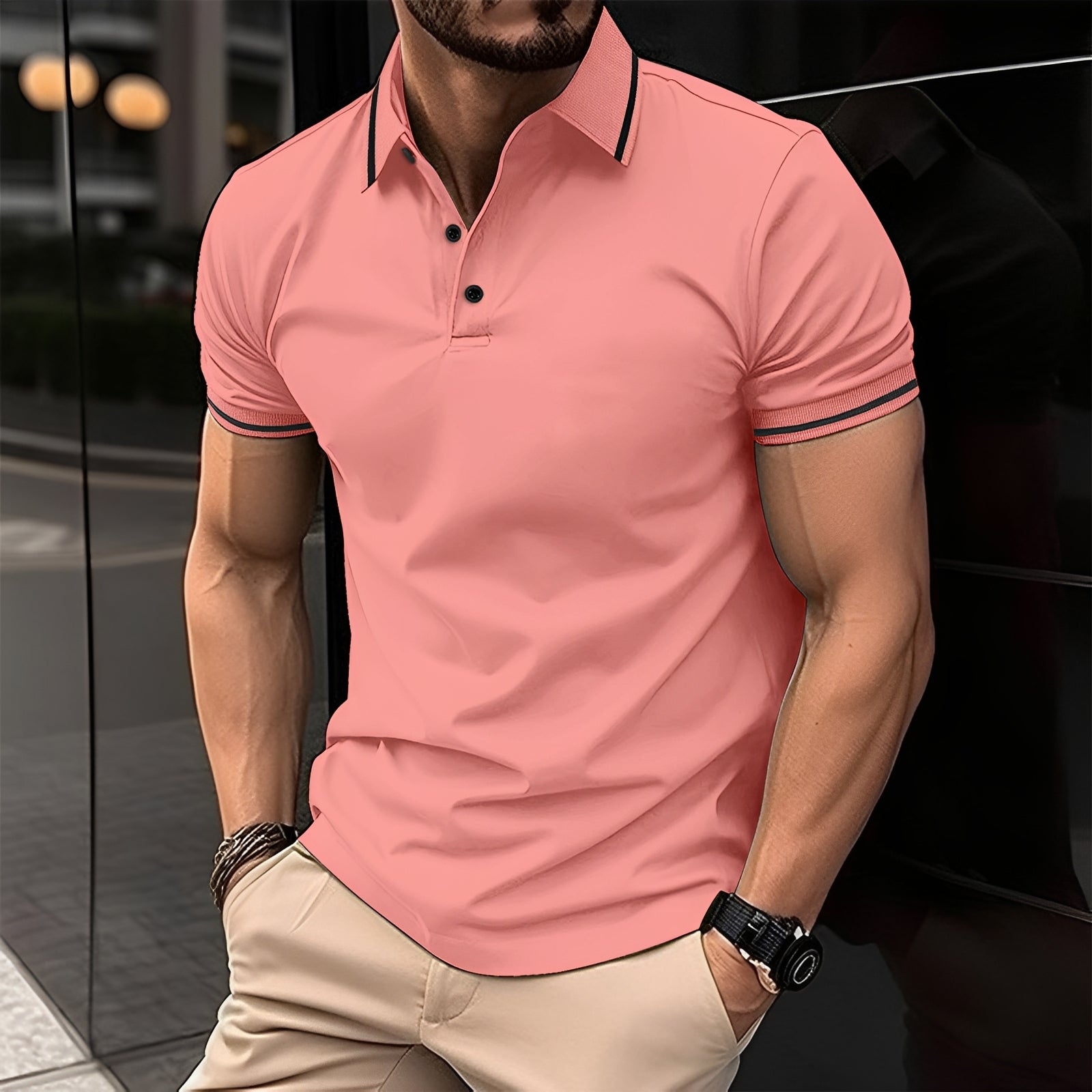 Frank - Modna koszulka polo z kołnierzykiem