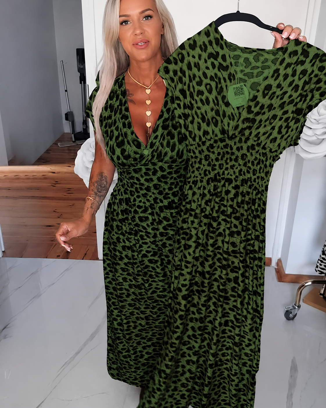 Dyshelle - Modna sukienka boho z dekoltem w kształcie litery V