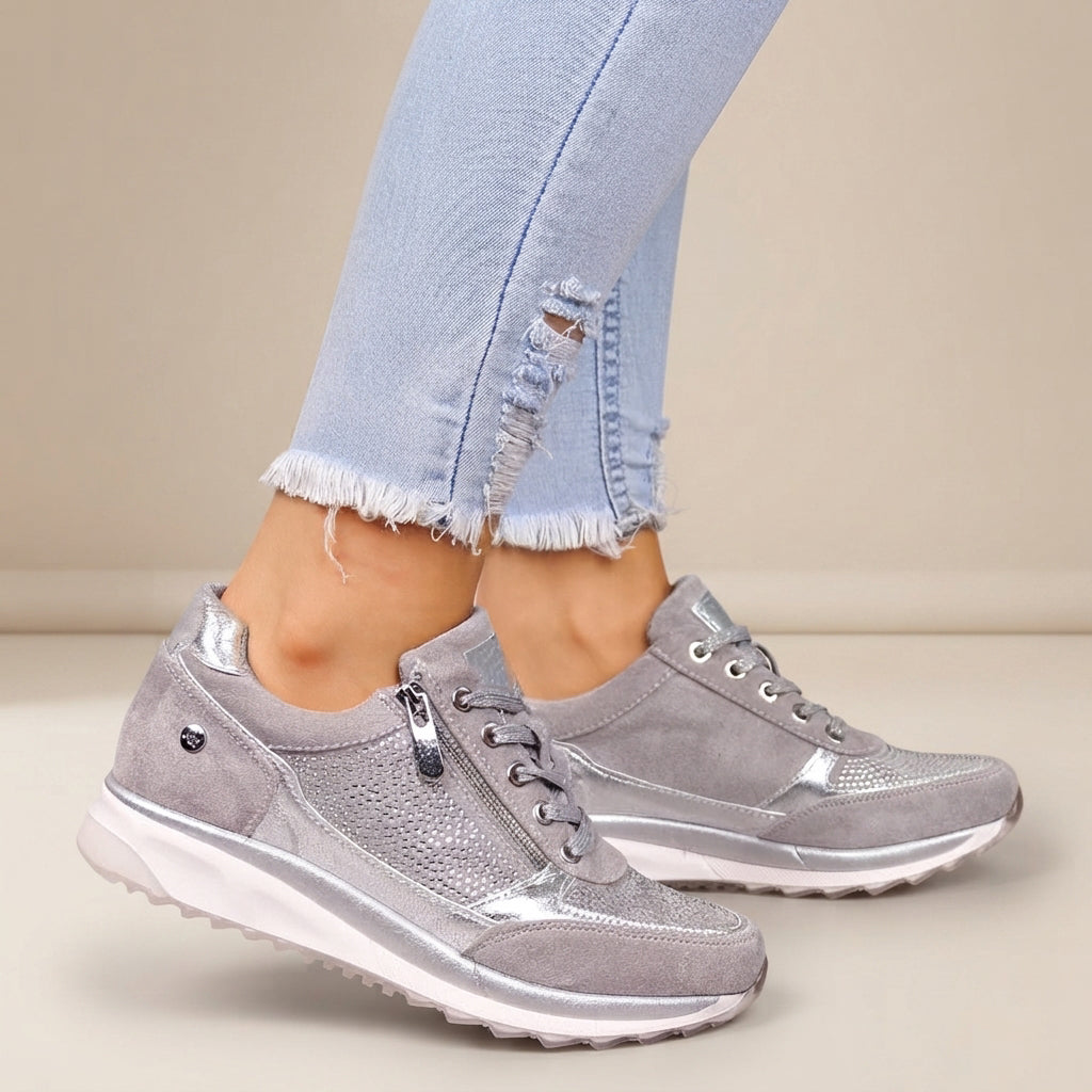 Gayle - Lekkie Sneakersy z Wiązaniami