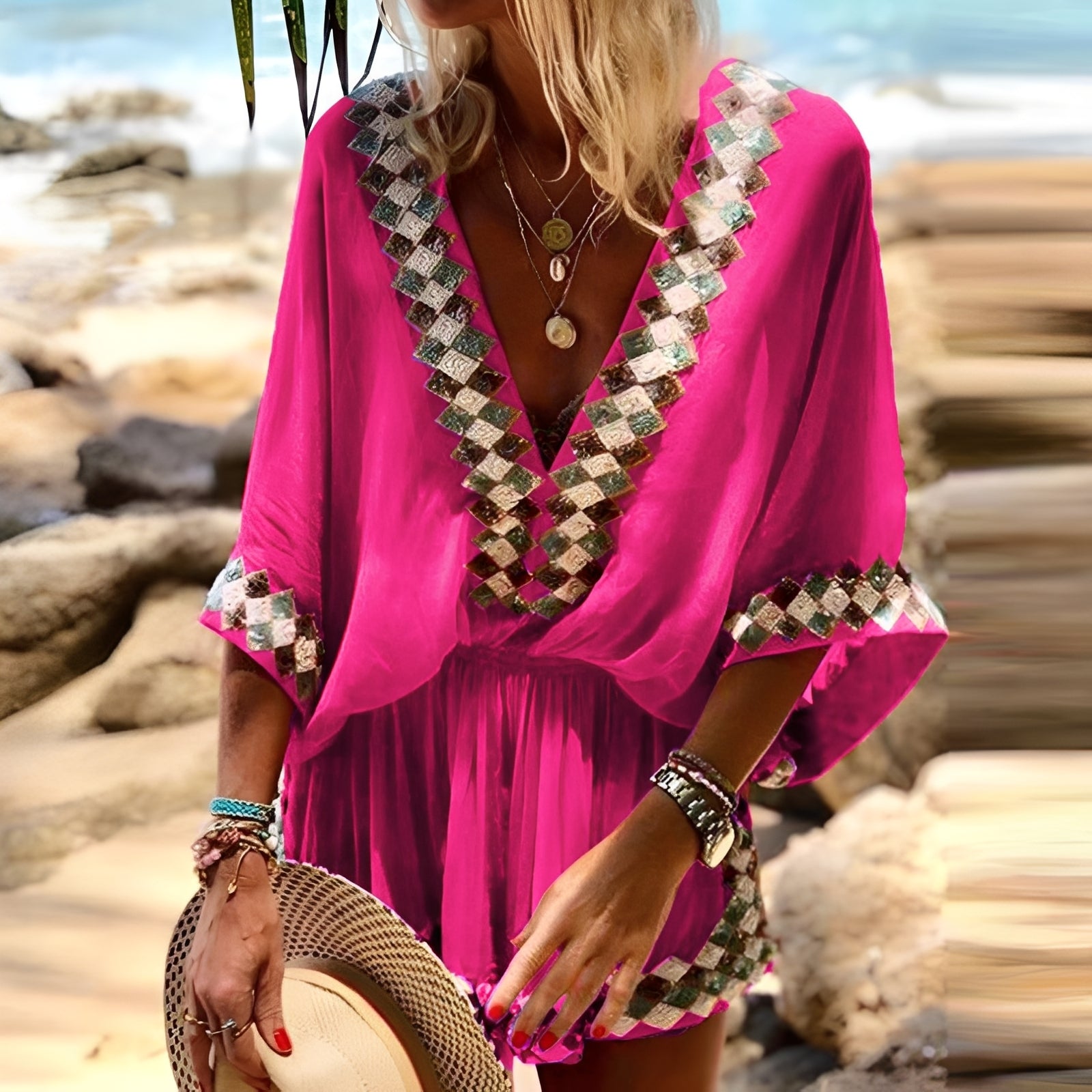 Jenn - Kombinezon boho
