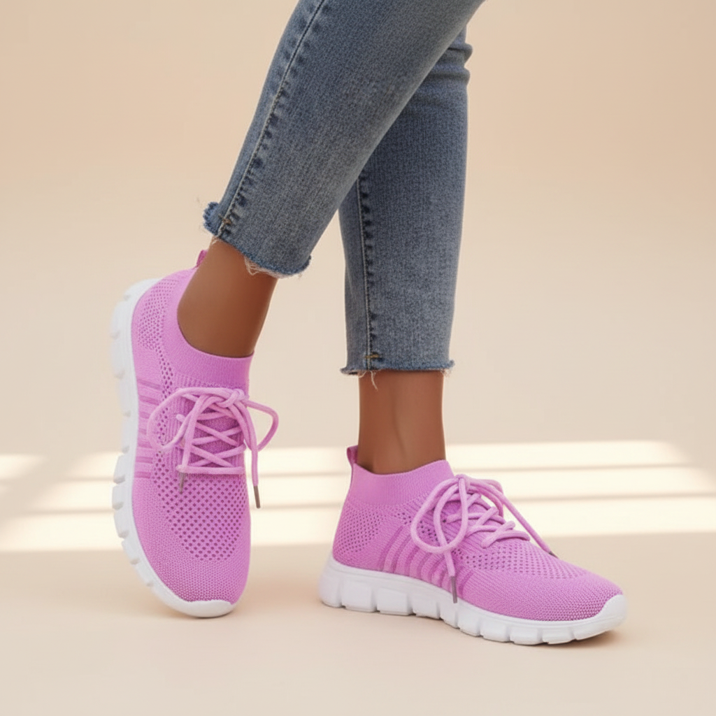 Vicky - Przewiewne sneakersy z sznurowadłami