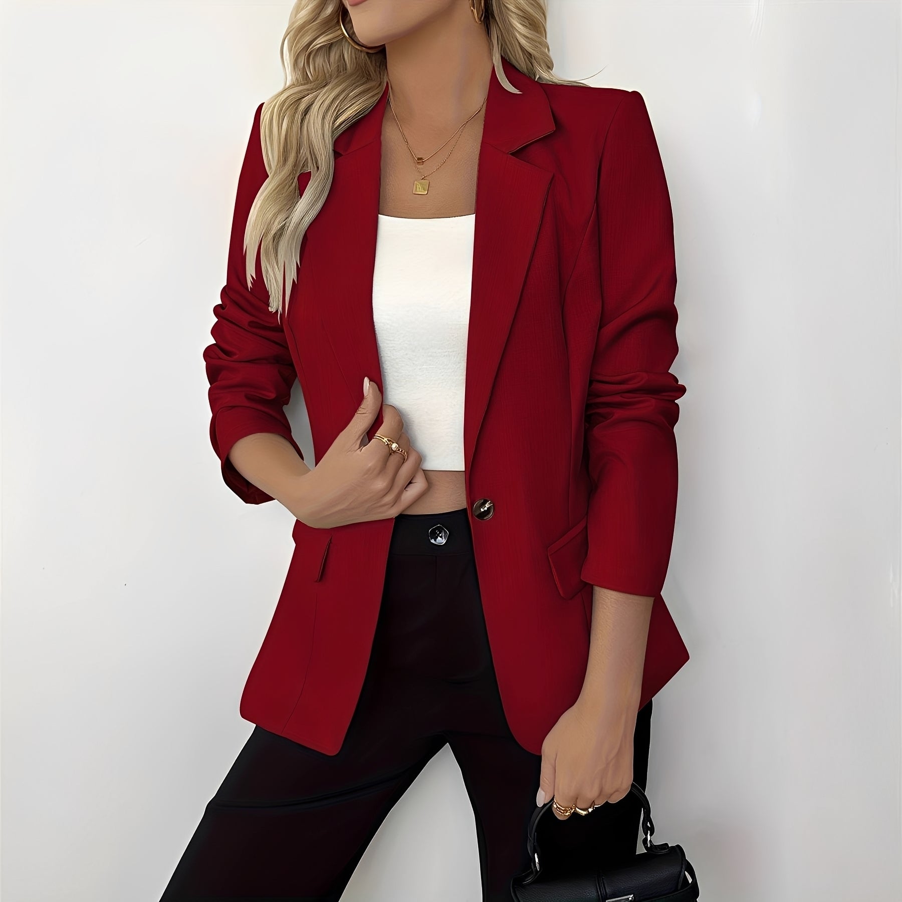 Selina - Elegancka marynarka z klapowym kołnierzem