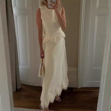 Marjorie - Stylowy Zestaw bez Rękawów