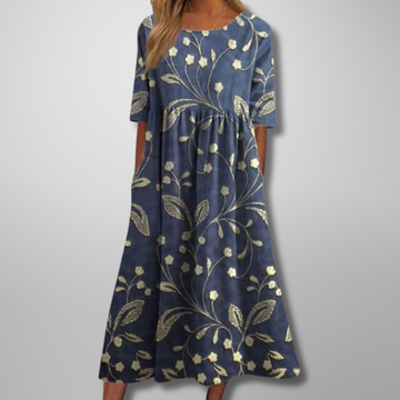 Gail – Kwiatowe damskie maxikleid