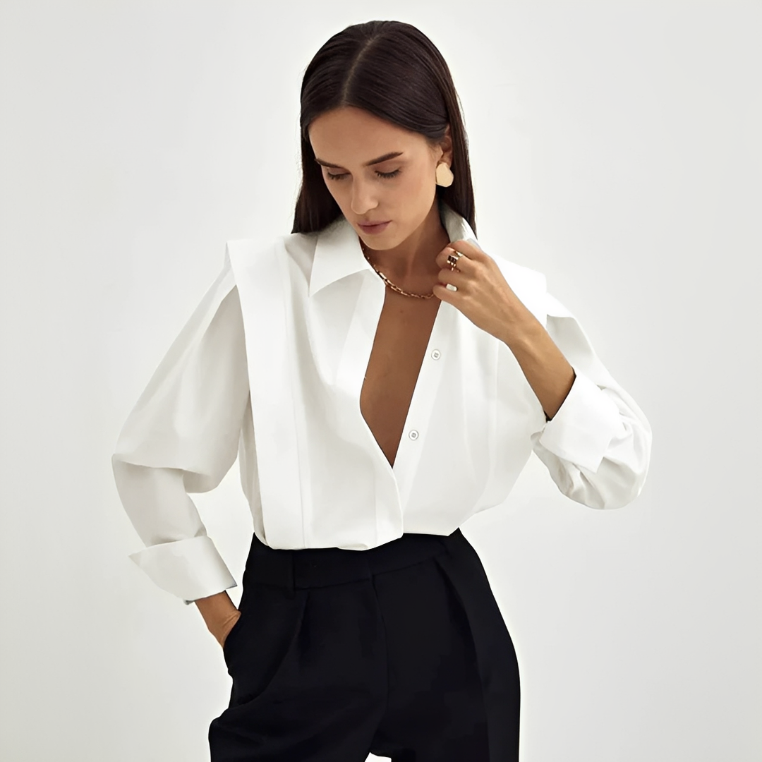 Cecile - Elegancka oversize'owa koszula