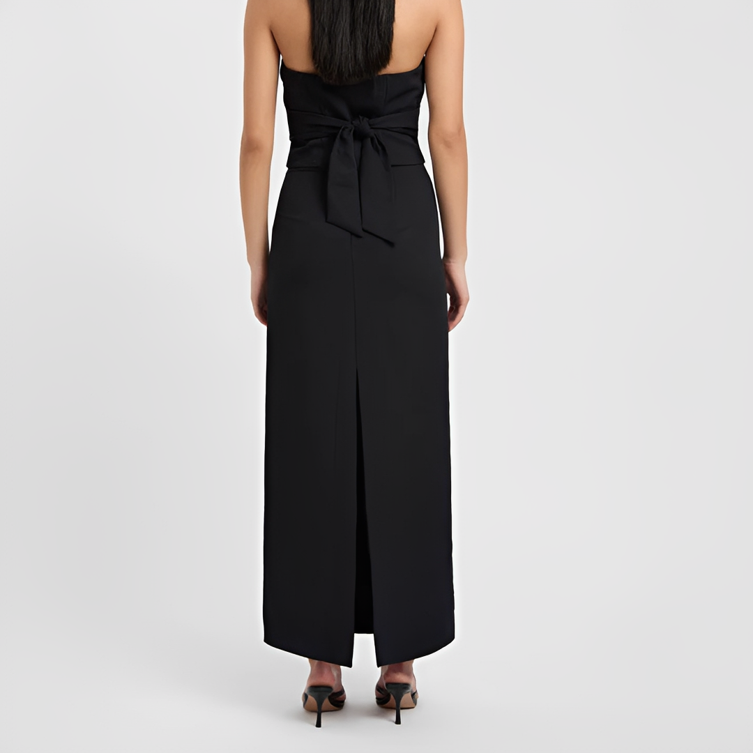 Alita - Elegancka spódnica maxi z rozcięciem z tyłu