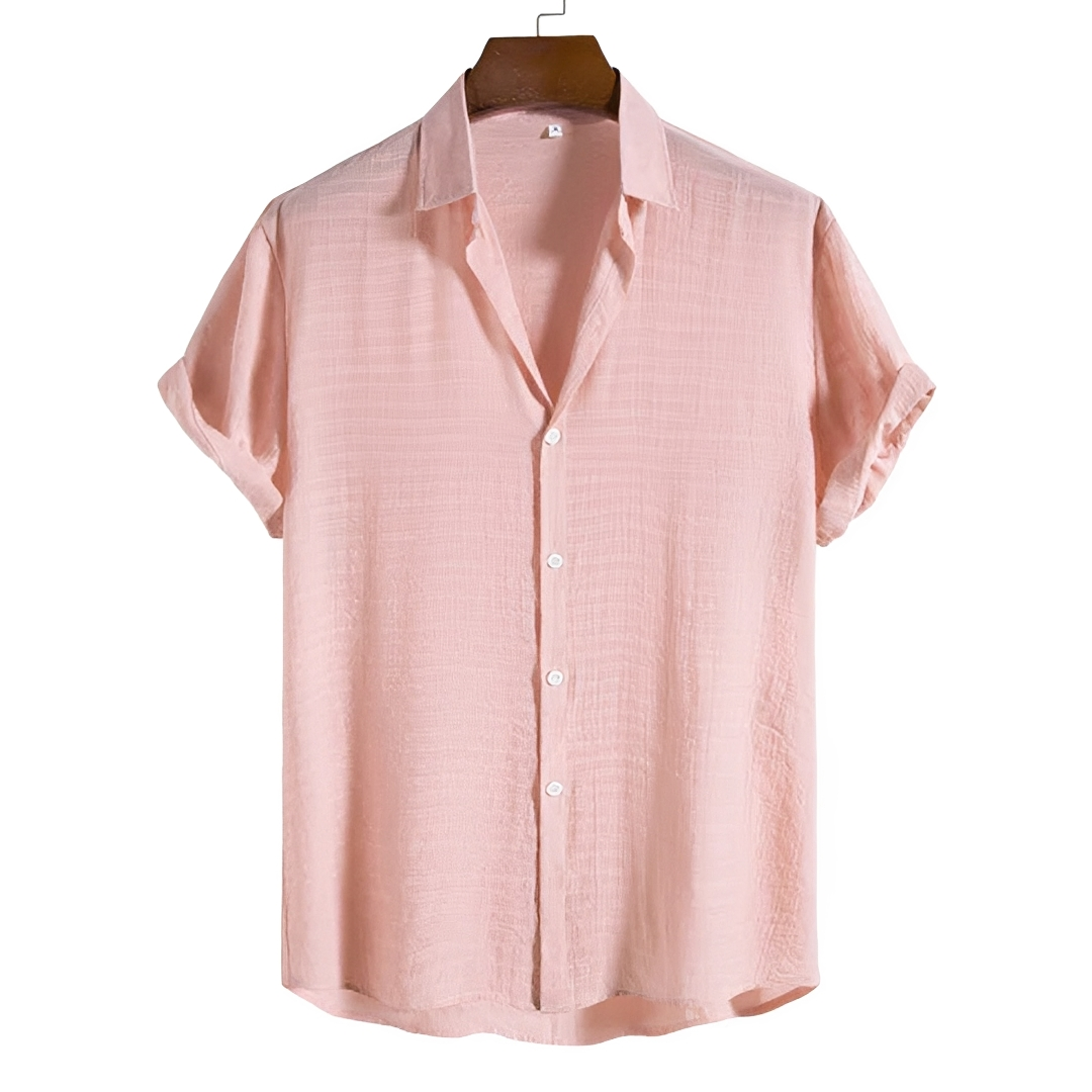 Spencer - Luźna Koszulka Polo z Guzikami