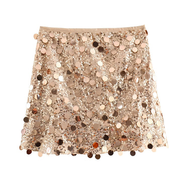 Abbey - Stylowa cekinowa mini spódnica