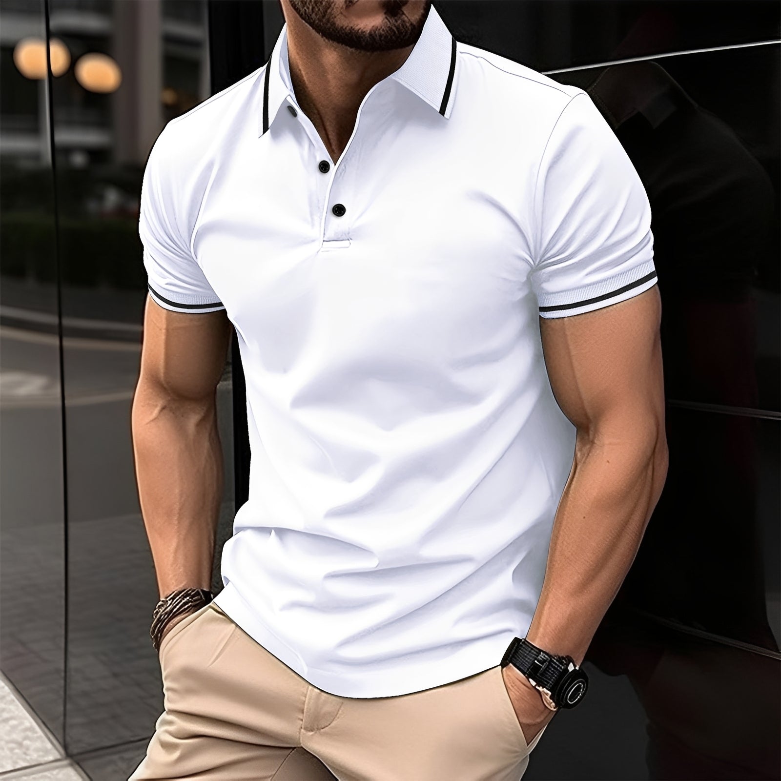 Frank - Modna koszulka polo z kołnierzykiem