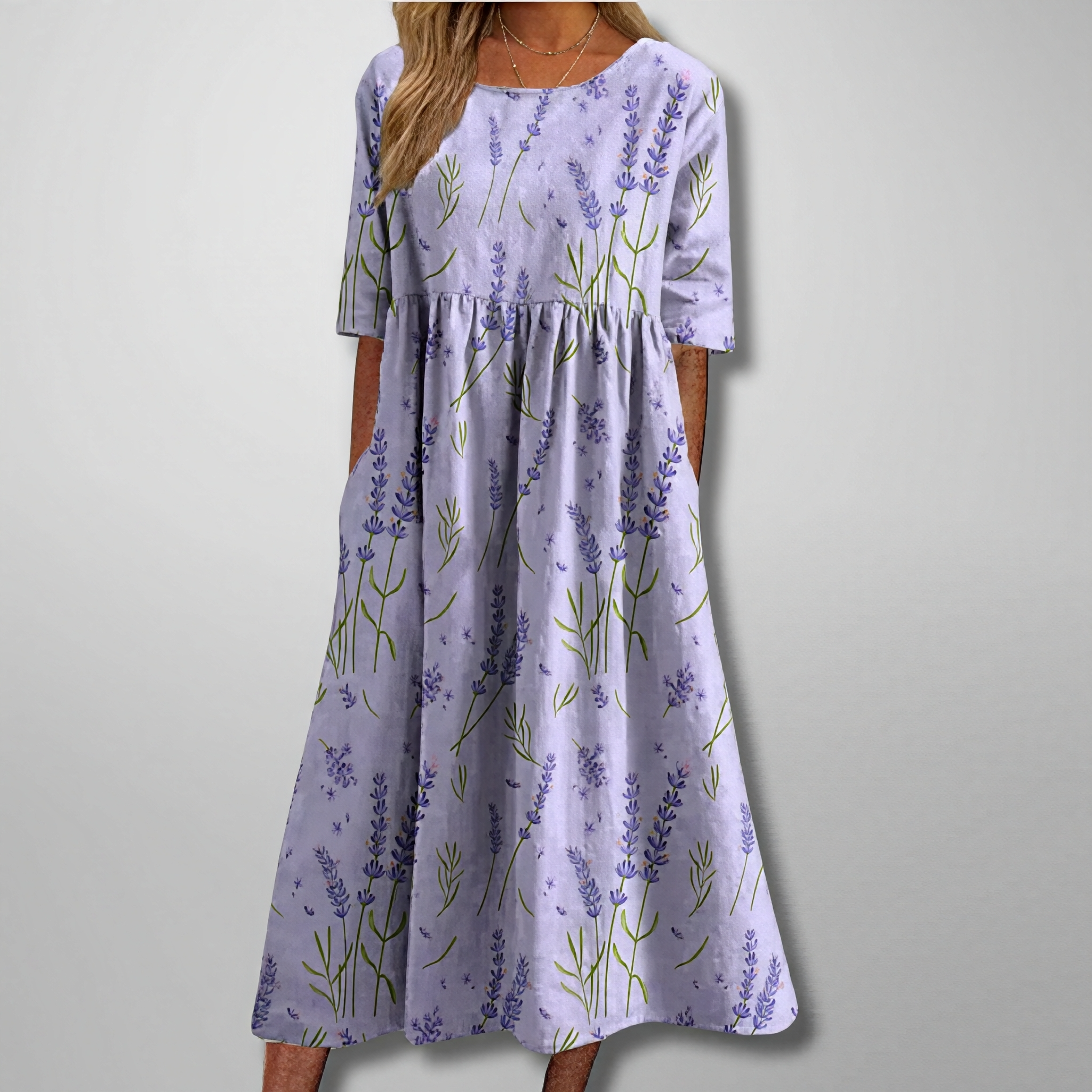 Gail – Kwiatowe damskie maxikleid