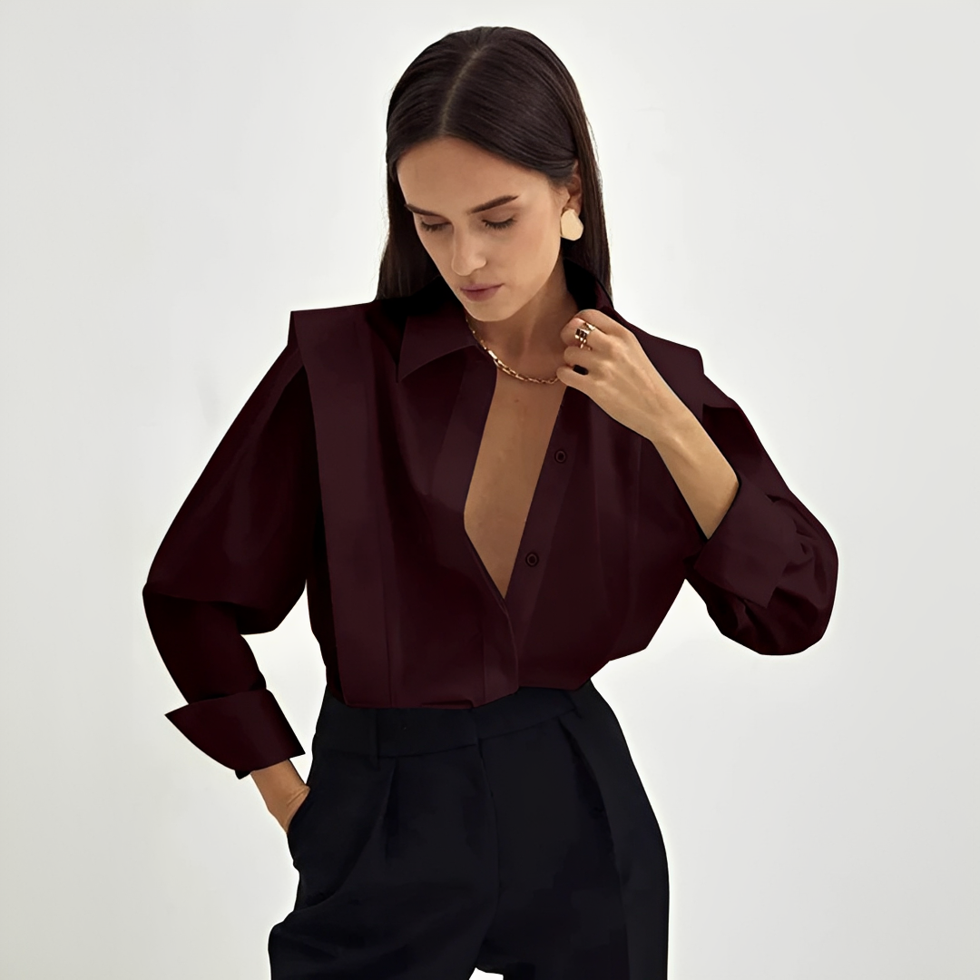 Cecile - Elegancka oversize'owa koszula