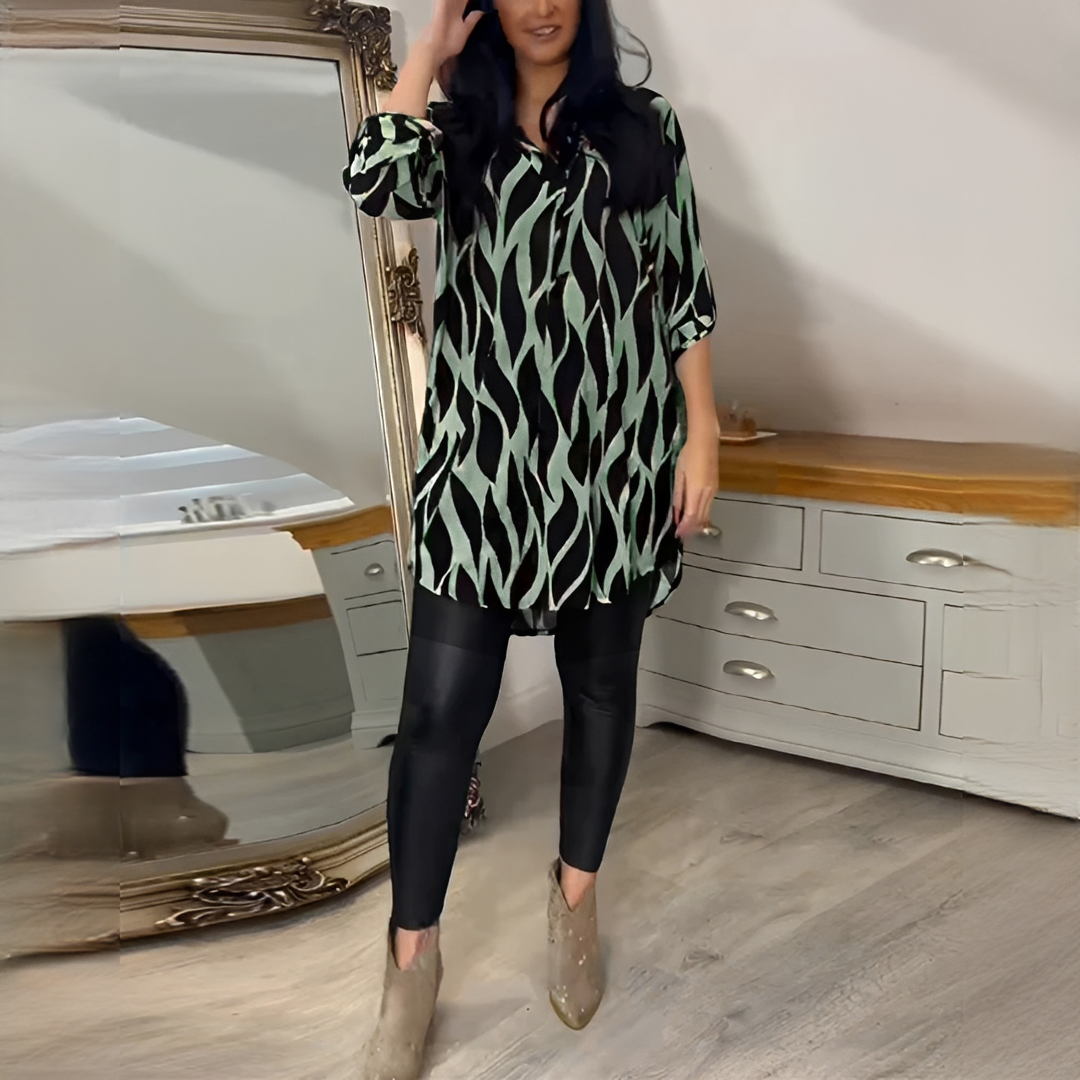 Desiree - Stylowa bluzka z dekoltem w serek