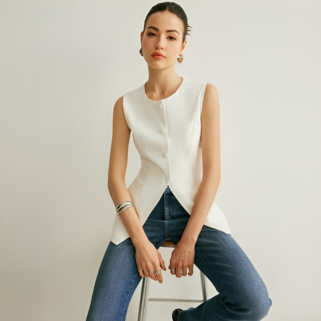 Nyla - Elegancka kamizelka bez rękawów
