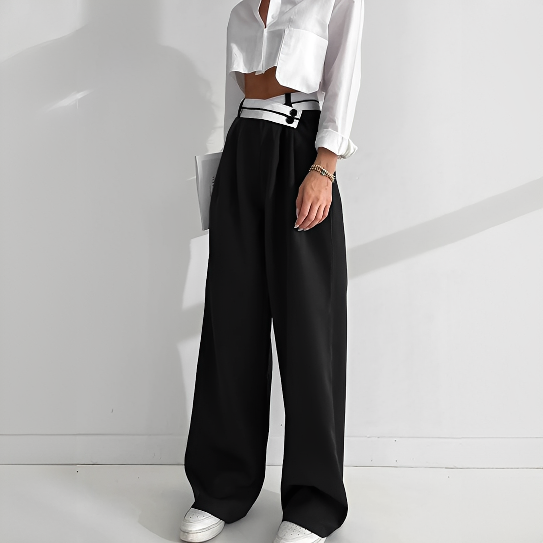 Aurilla - Eleganckie szerokie spodnie