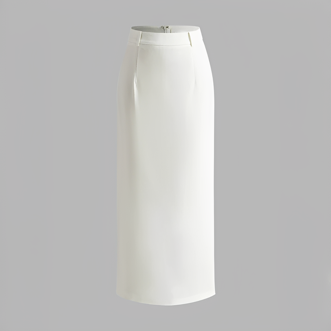 Alita - Elegancka spódnica maxi z rozcięciem z tyłu