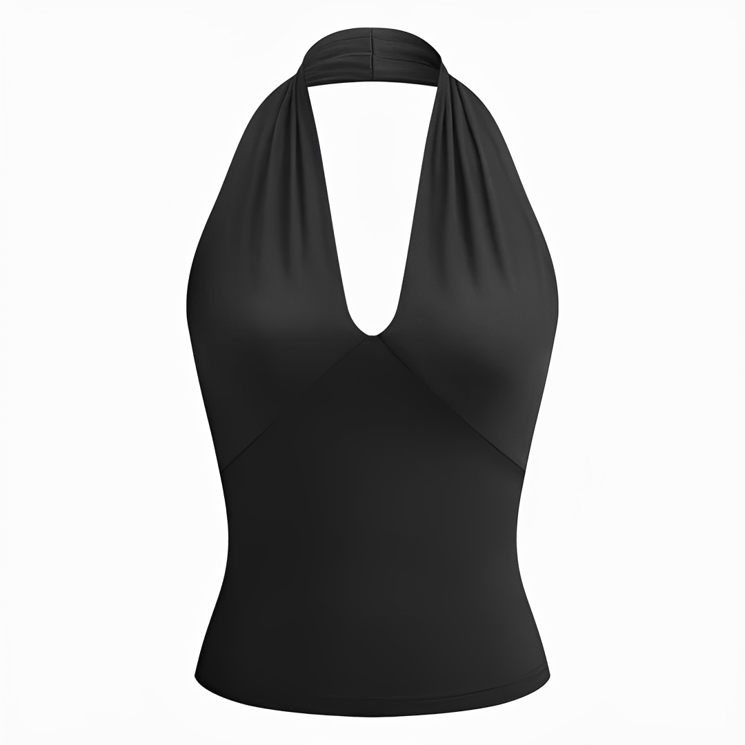 Reese - Stylowy Top na Szelkach z Odkrytymi Plecami