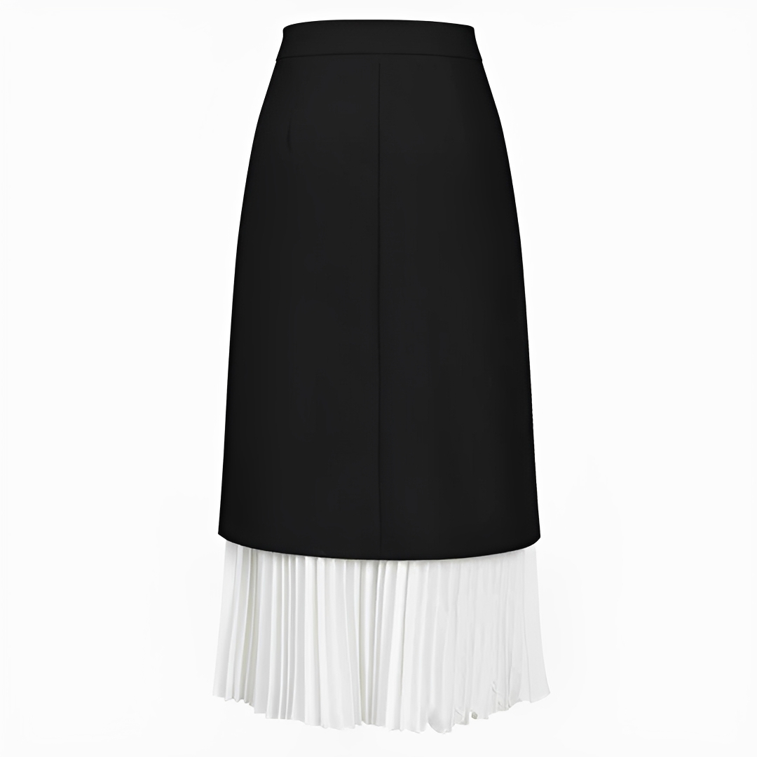 Verna - Elegancka plisowana długa spódnica
