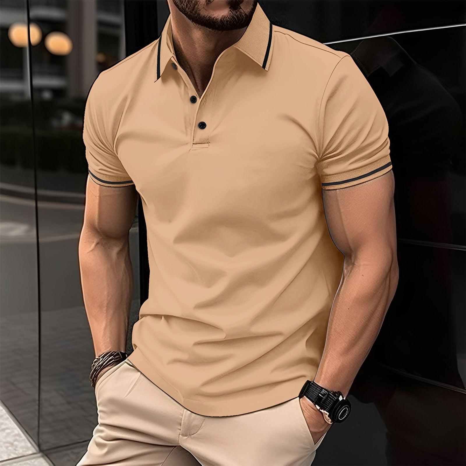 Frank - Modna koszulka polo z kołnierzykiem