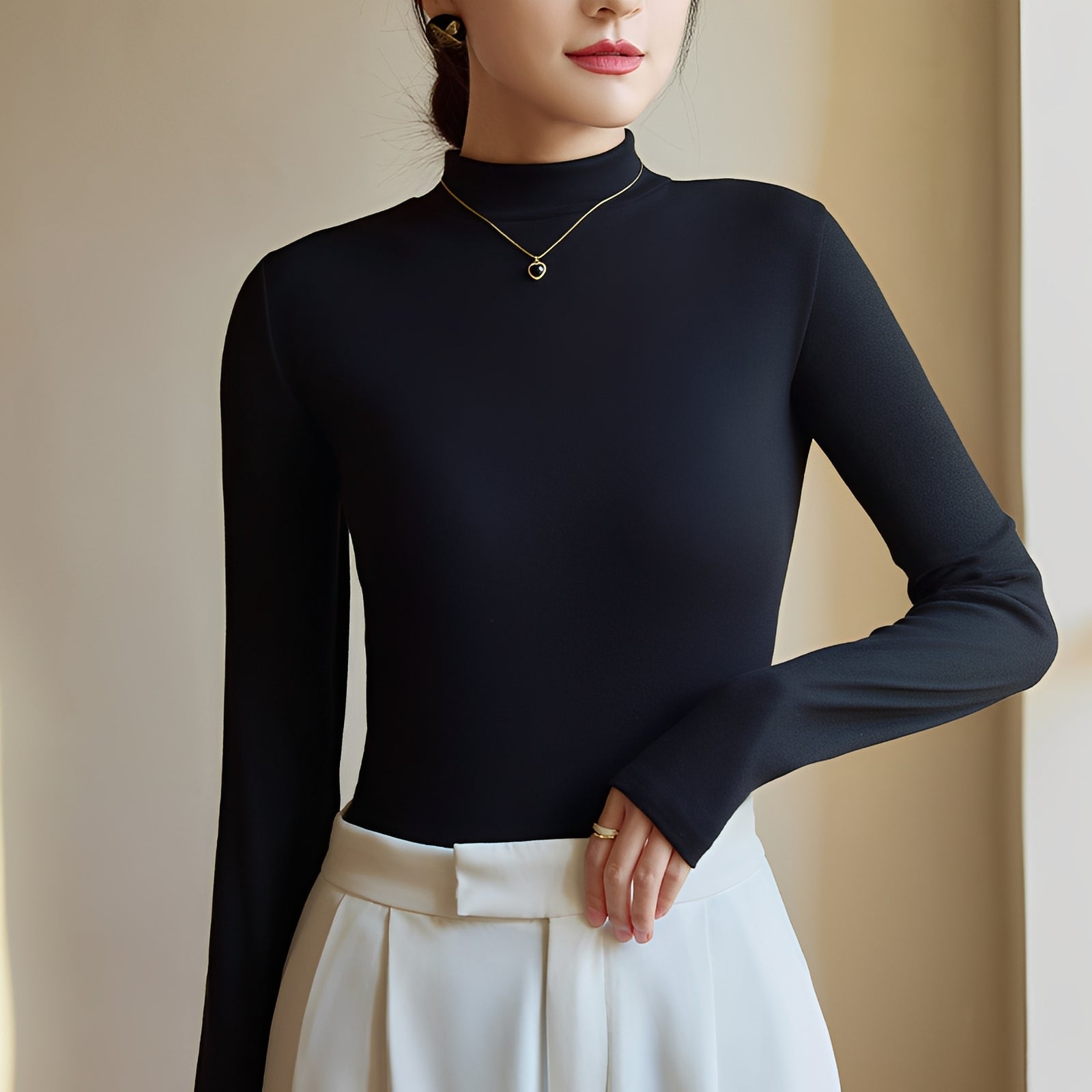 Antonette - Elegancki top z golfem