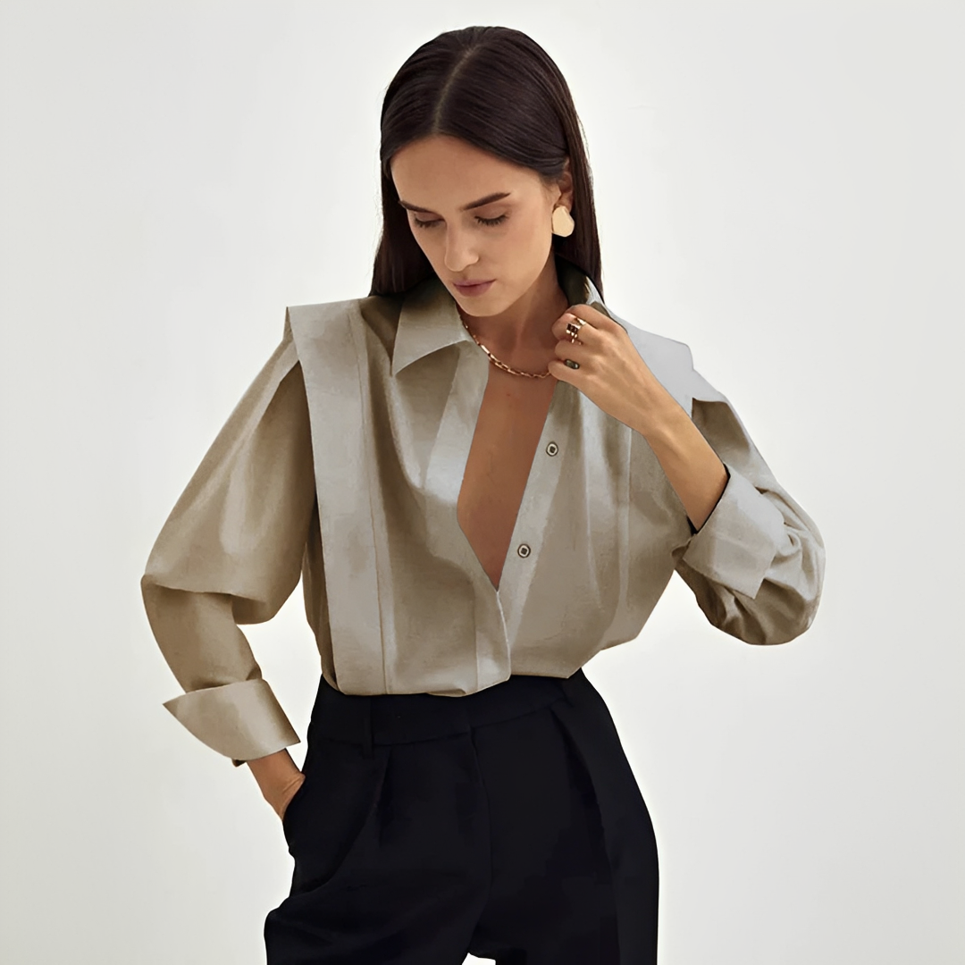 Cecile - Elegancka oversize'owa koszula