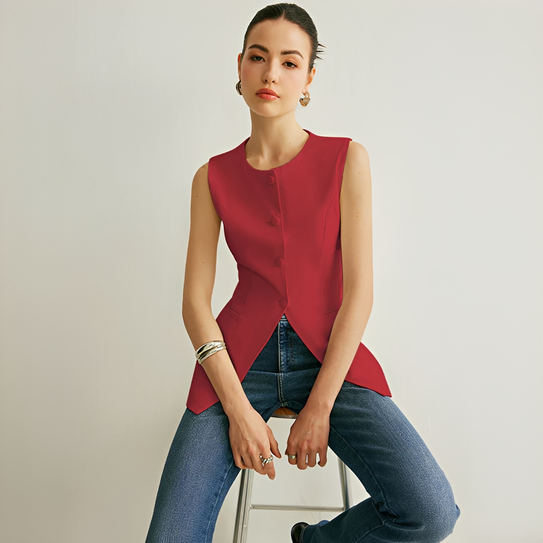 Nyla - Elegancka kamizelka bez rękawów