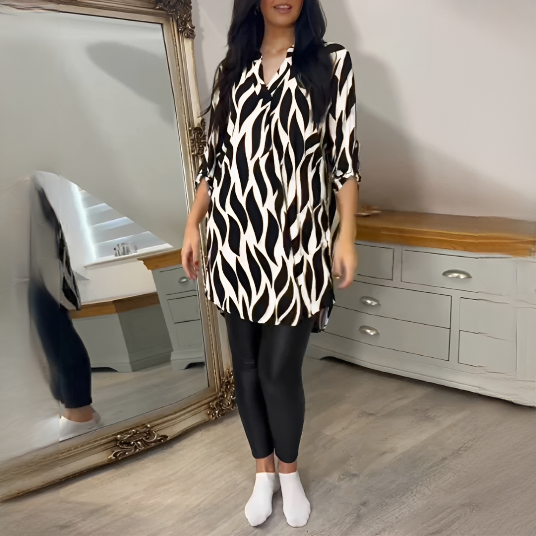 Desiree - Stylowa bluzka z dekoltem w serek
