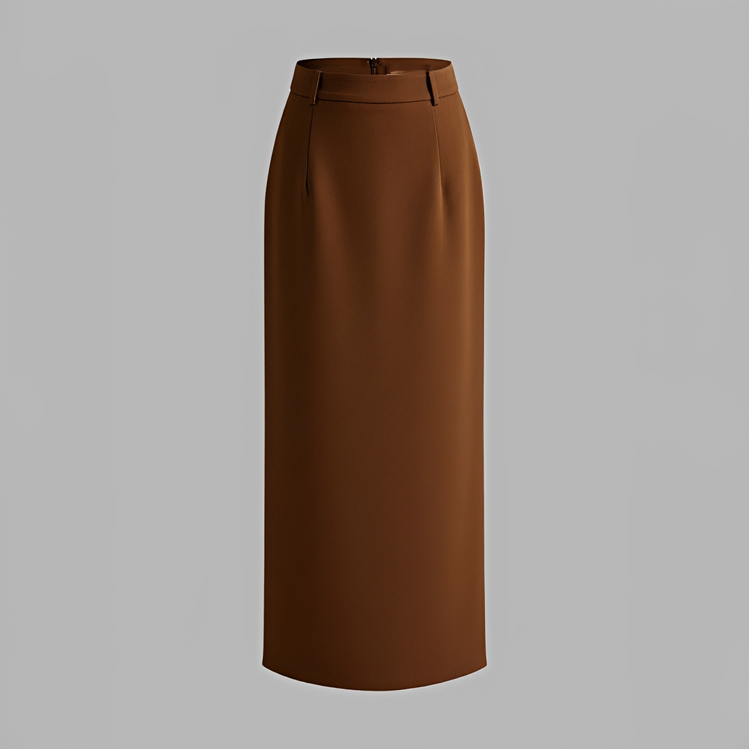 Alita - Elegancka spódnica maxi z rozcięciem z tyłu