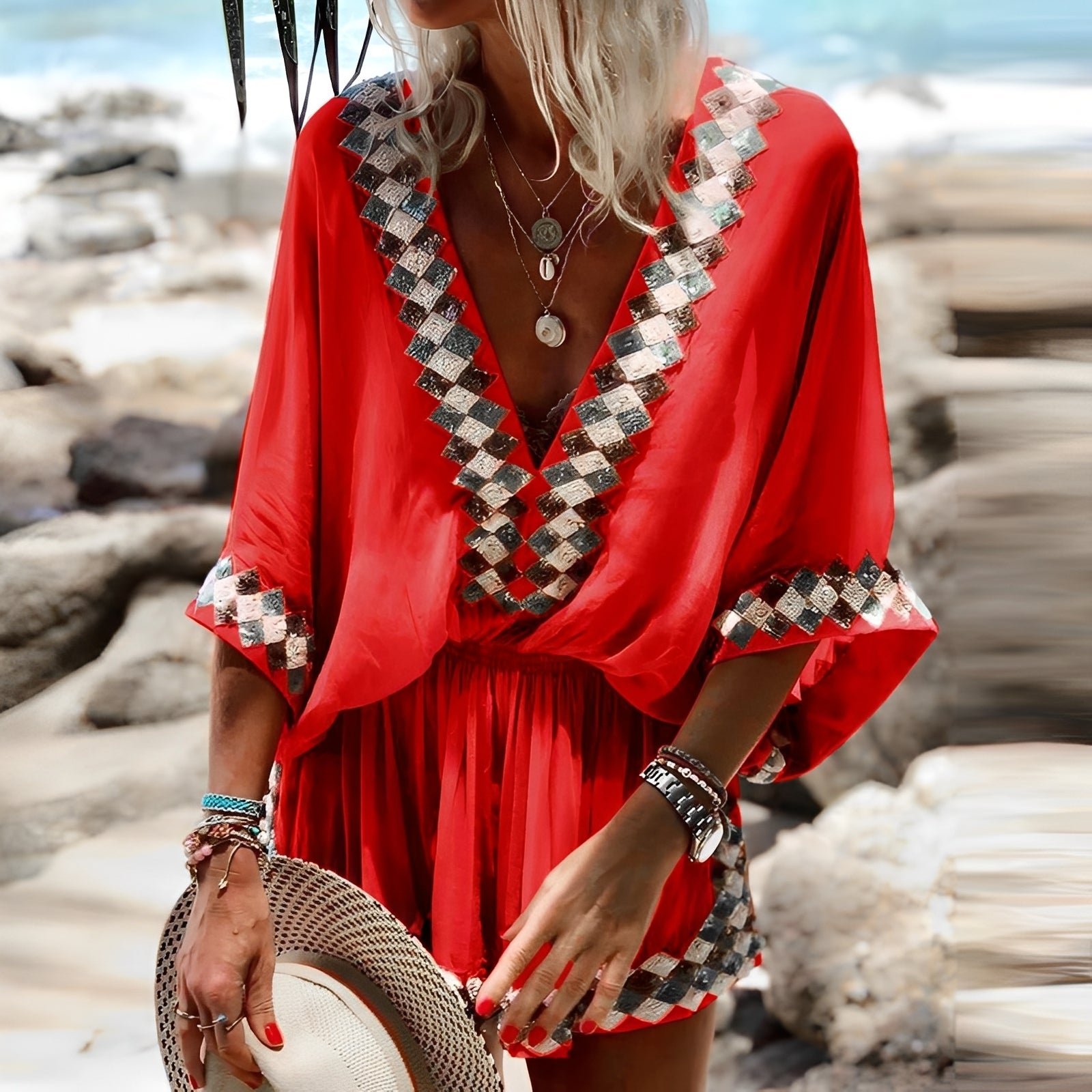 Jenn - Kombinezon boho