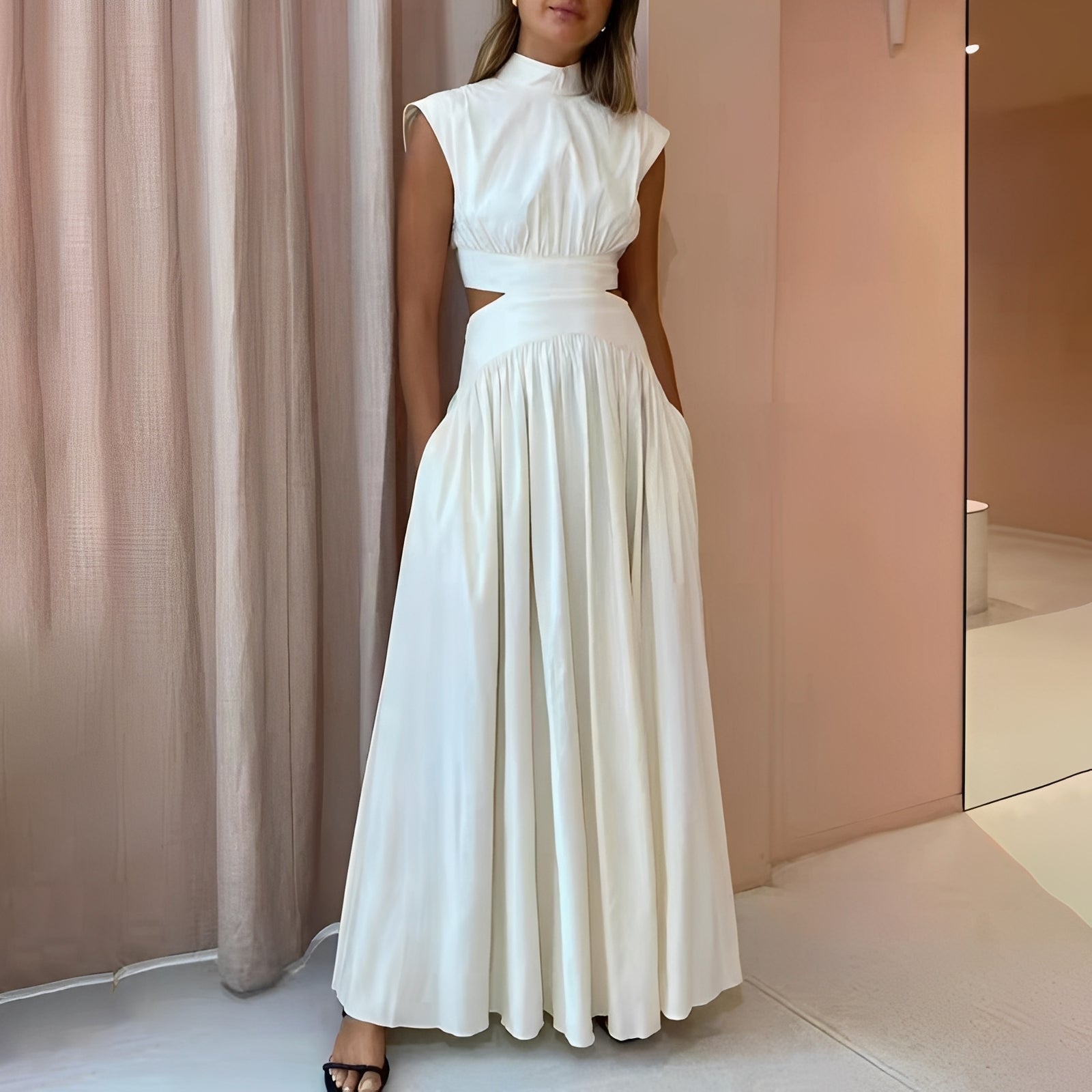 Isabella - Elegancka sukienka bez rękawów