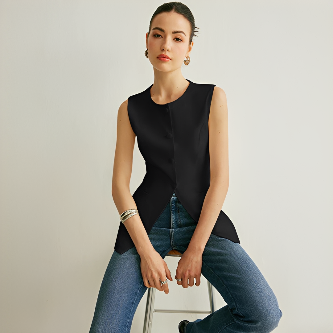 Nyla - Elegancka kamizelka bez rękawów
