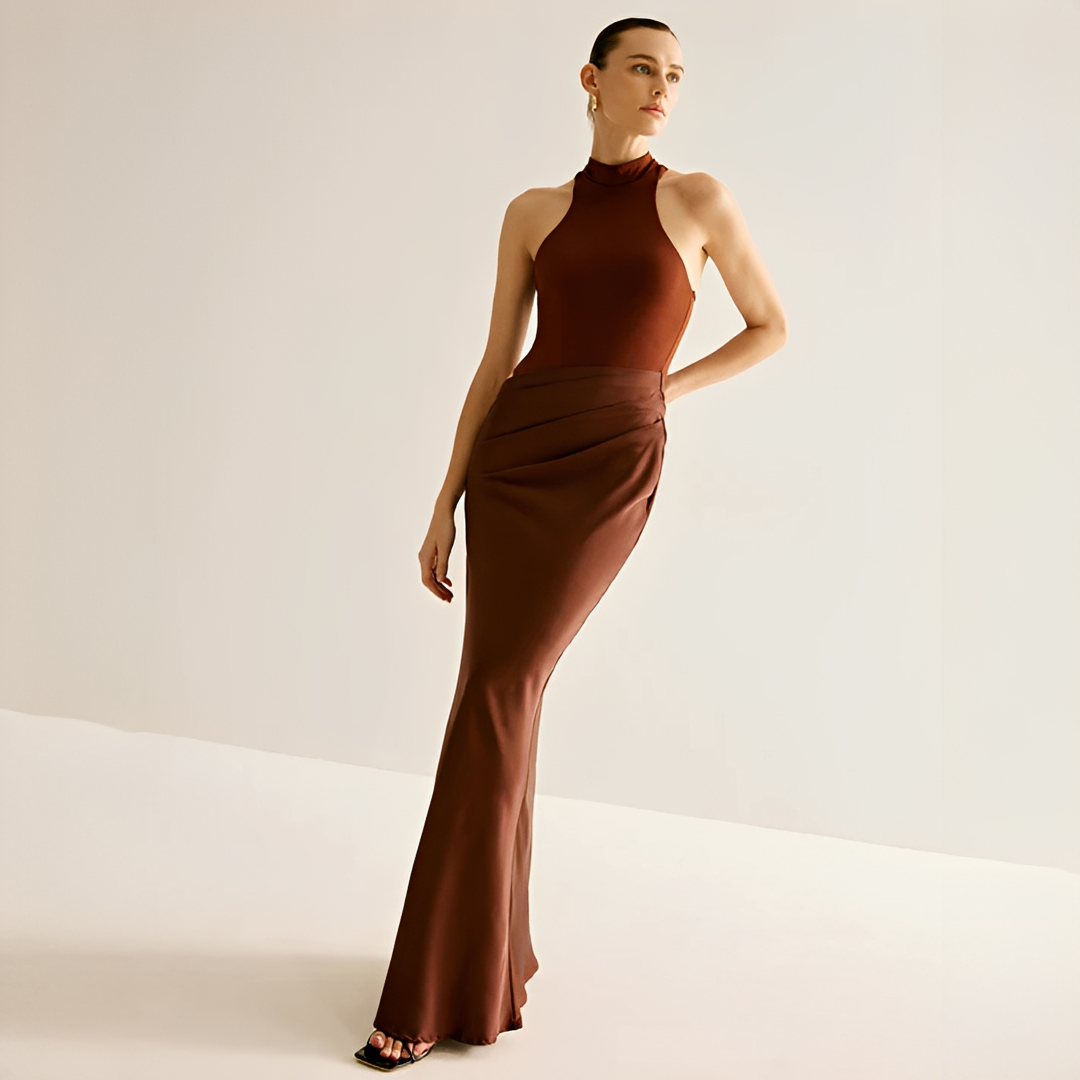 Shyanne - Modna Obcisła Sukienka Maxi